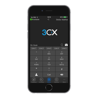 3CX Iphone 6 Mockup Mobile